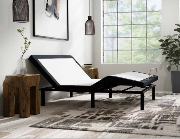 Adjustable base frame with head and foot articulation